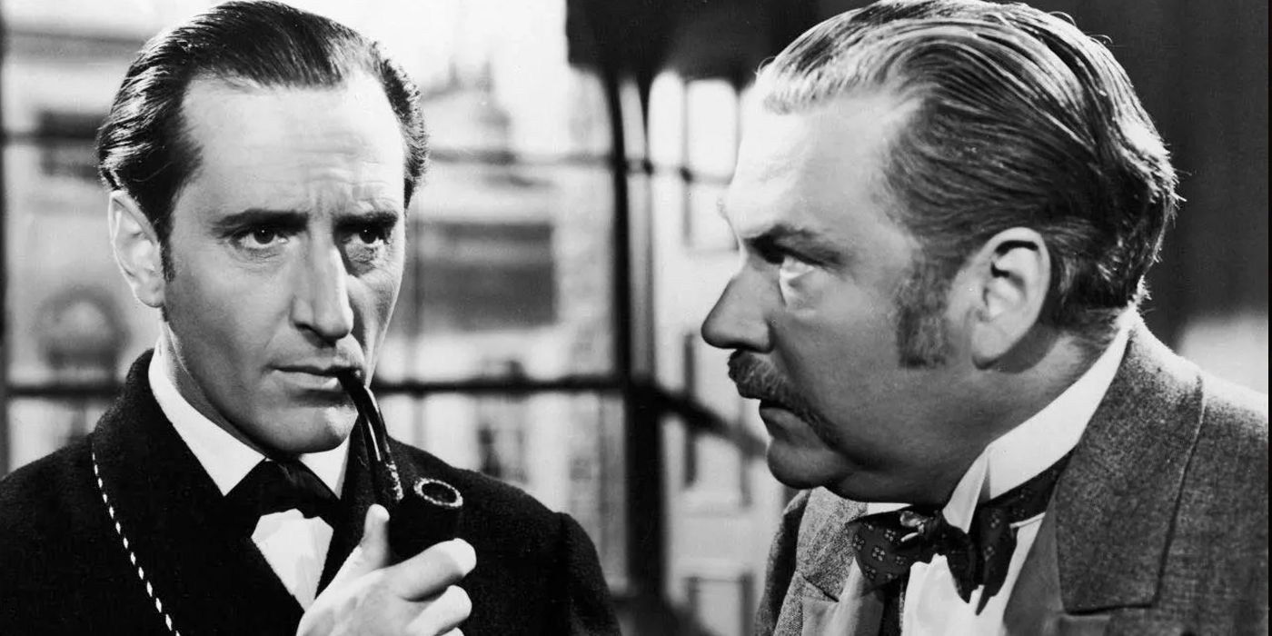 Basil Rathbone & Nigel Bruce in The Adventures of Sherlock Holmes