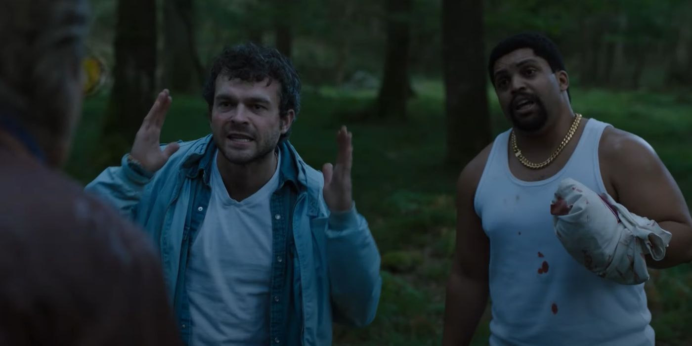 Alden Ehrenreich and O'Shea Jackson Jr in Elizabeth Banks' Cocaine Bear