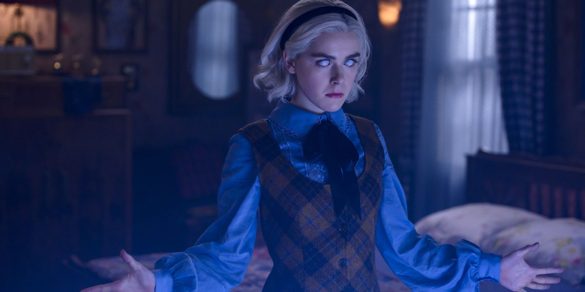 Sabrina using magic in 'Chilling Adventures of Sabrina.'