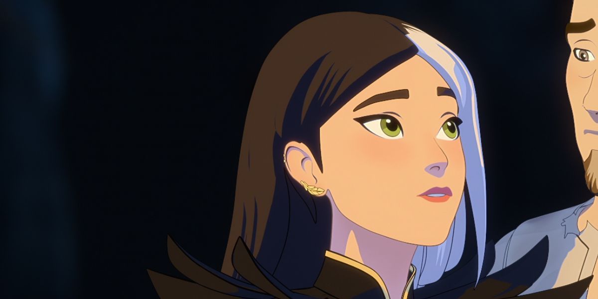 كلوديا ، التي عبر عنها راكيل بيلمونتي ، في The Dragon Prince