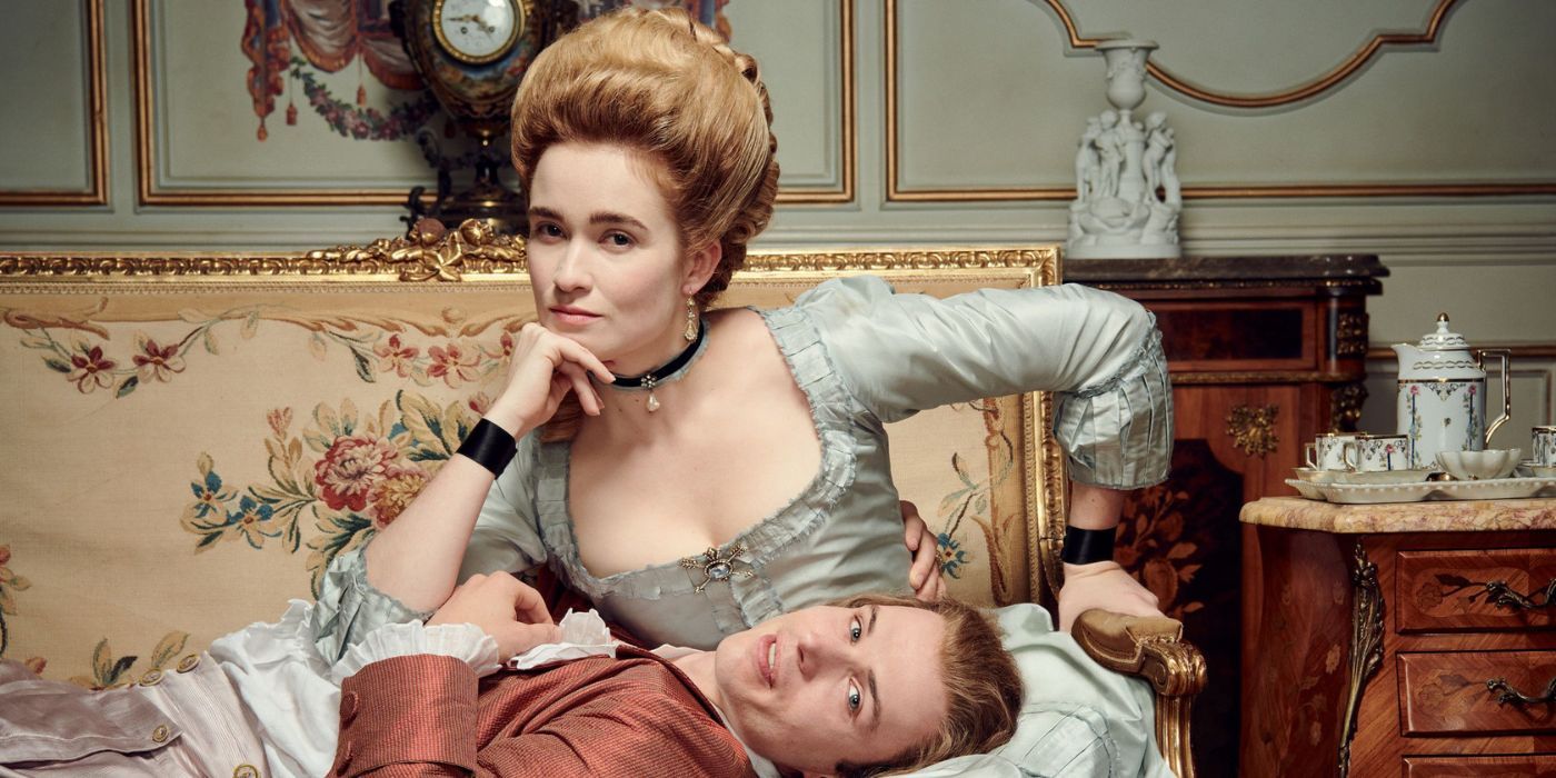 Alice Englert and Nicholas Denton as Camile and Pascal in the STARZ series Dangerous Liaisons