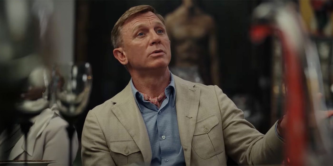 Daniel Craig en Benoit Blanc dans Glass Onion un mystère à couteaux tirés