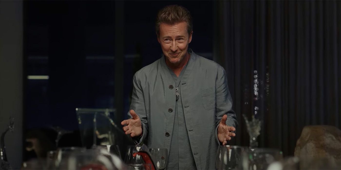 Edward Norton dans le rôle de Miles Bron dans 