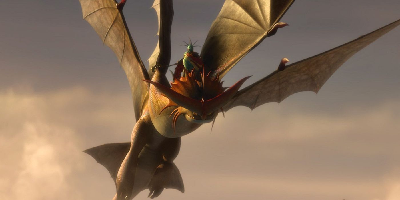 Cloudjumper and Valka flying above the clouds