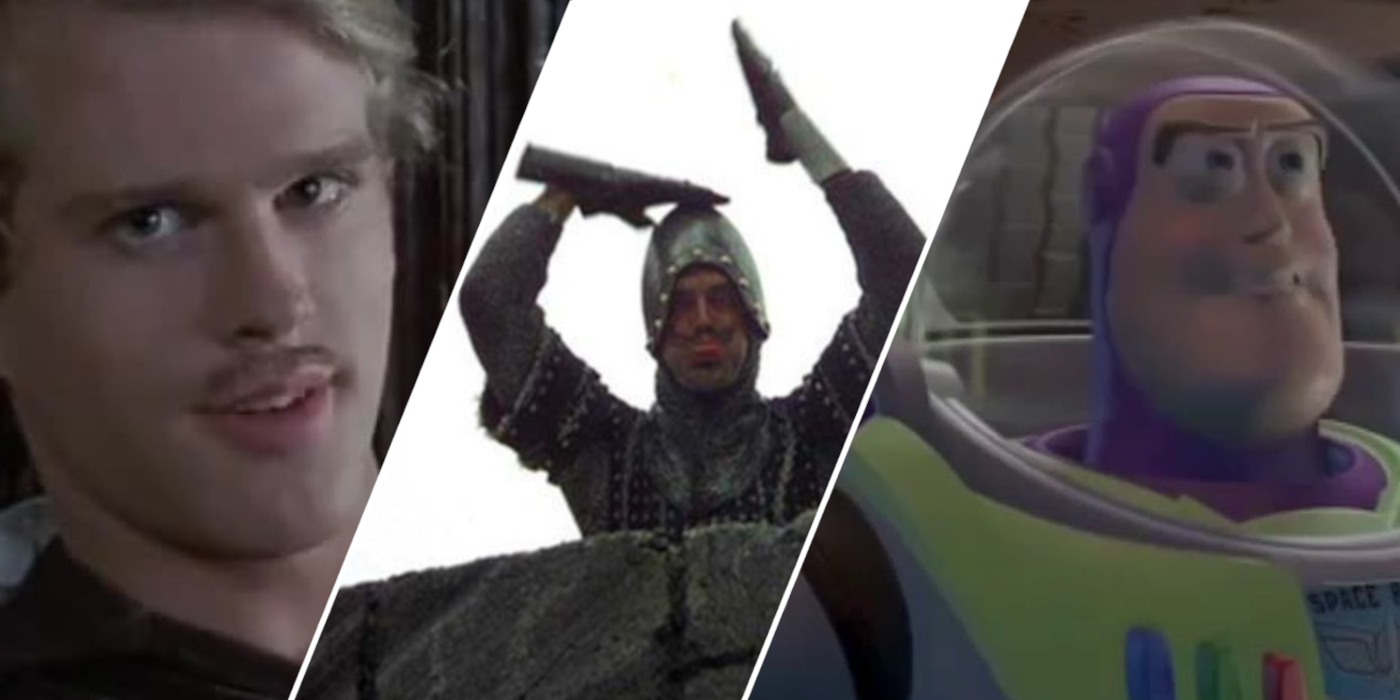 From left to right: 'The Princess Bride,' 'Monty Python and the Holy Grail,' & 'Toy Story'