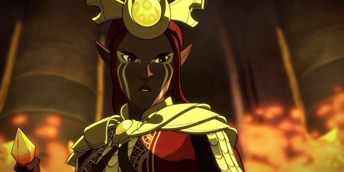 Janai, voiced by Rena Anakwe, in The Dragon Prince
