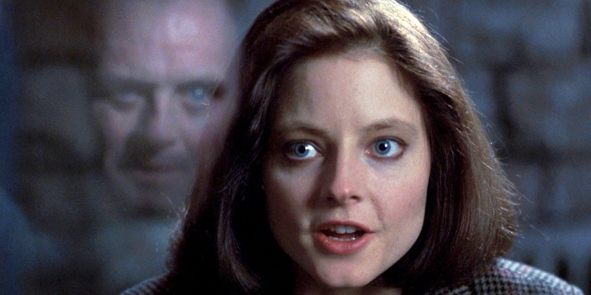 Jodie Foster and Anthony Hopkins in The Silence of the Lambs