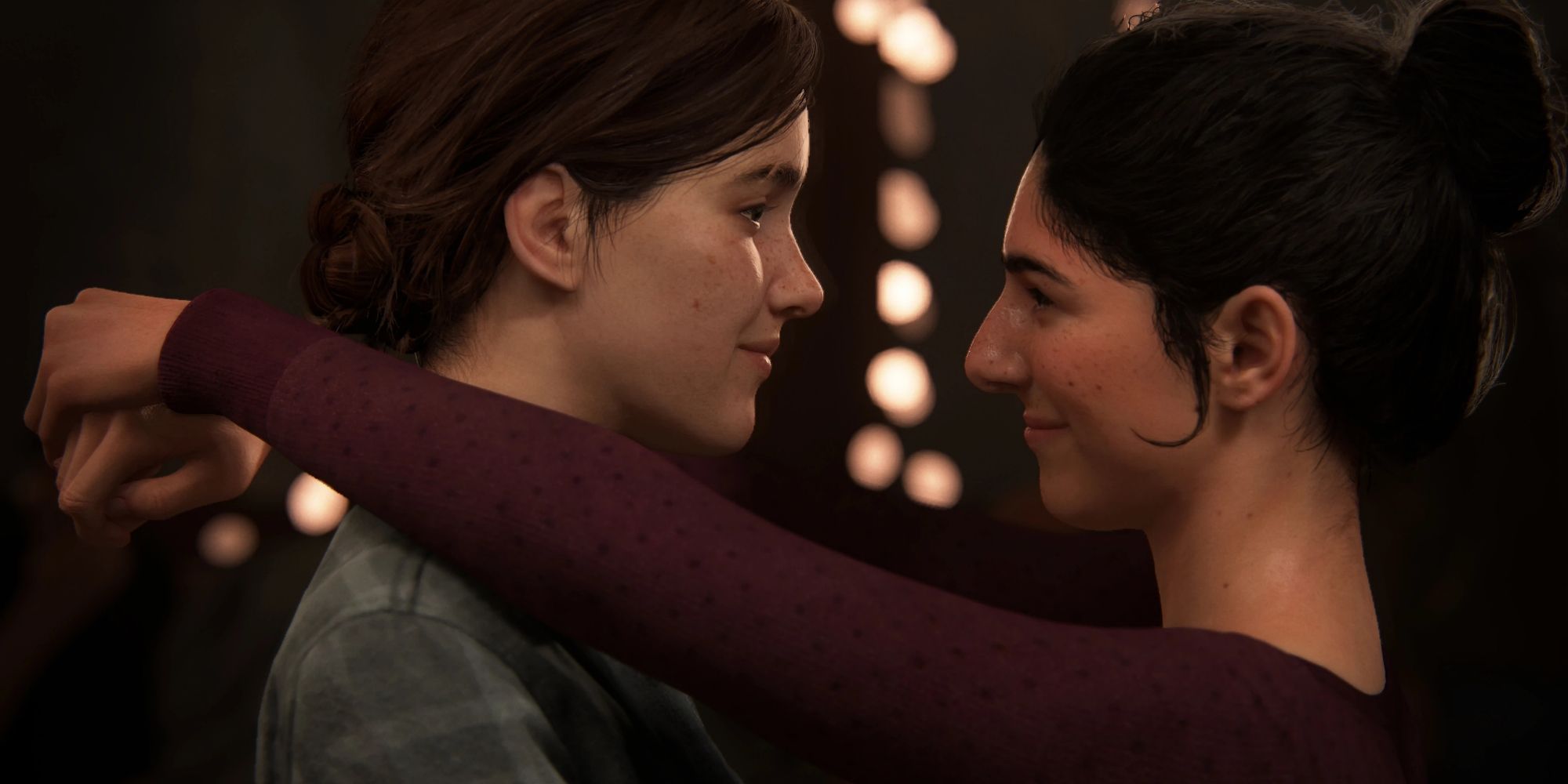 Ellie and Dina dancing in 'The Last of Us: Part II'
