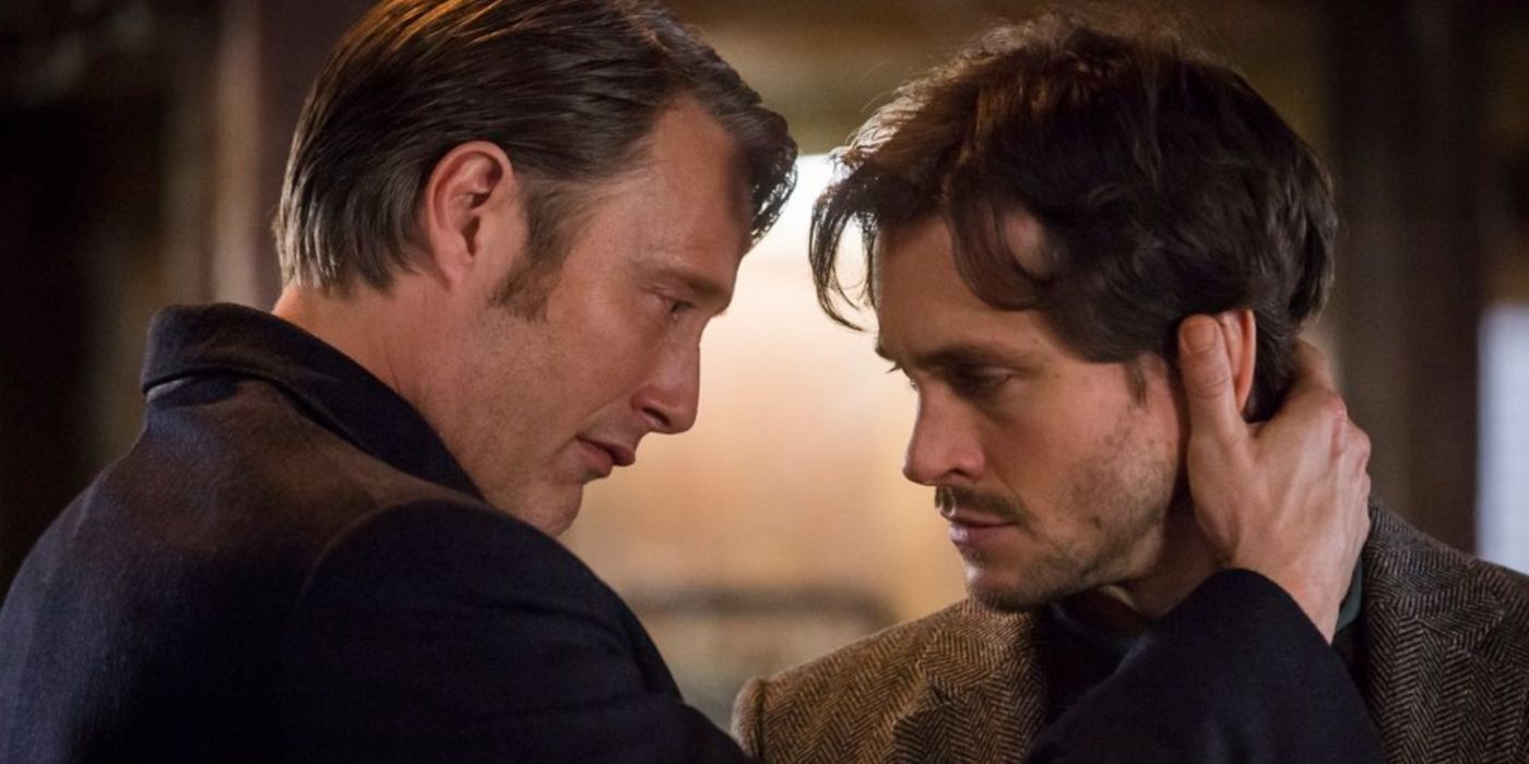 Hannibal pulling Will closer in 'Hannibal'