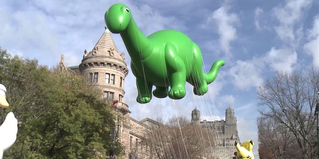 Sinclair Dino in Macy's Thanksgiving Parade