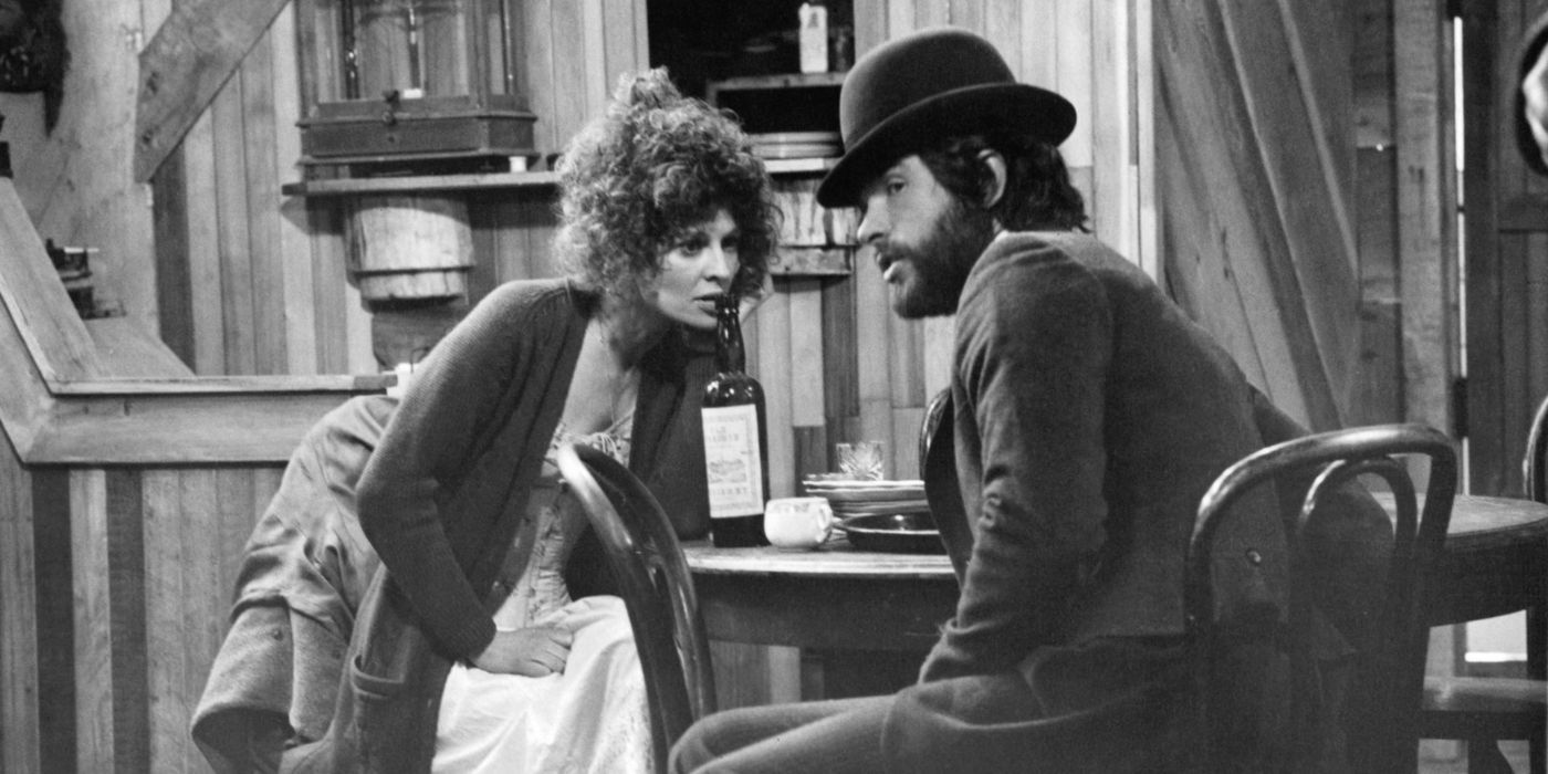 Mrs. Miller and McCabe talking in McCabe &amp; Mrs. Miller