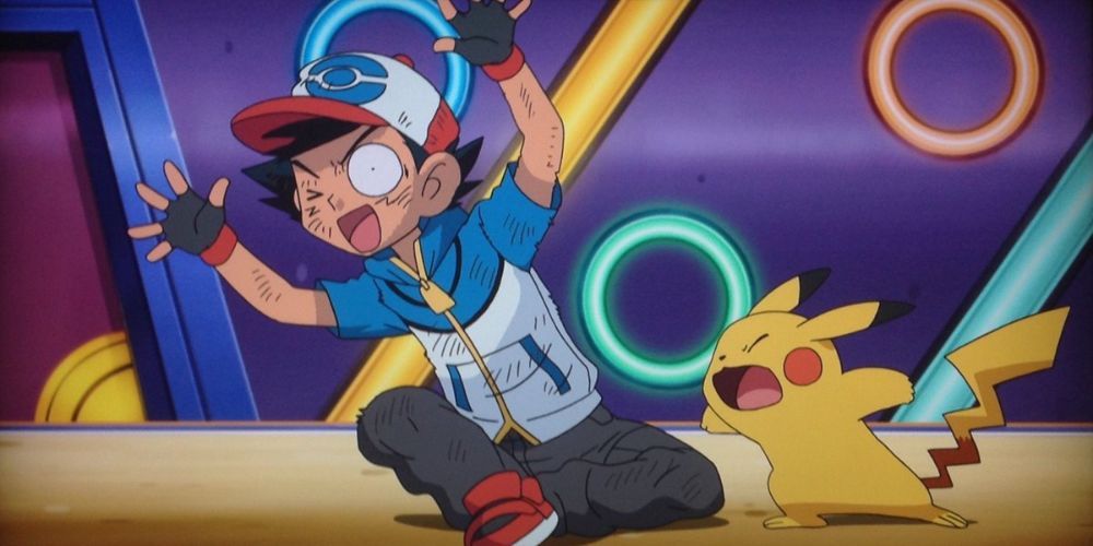 Ash getting yelled at by his Pikachu