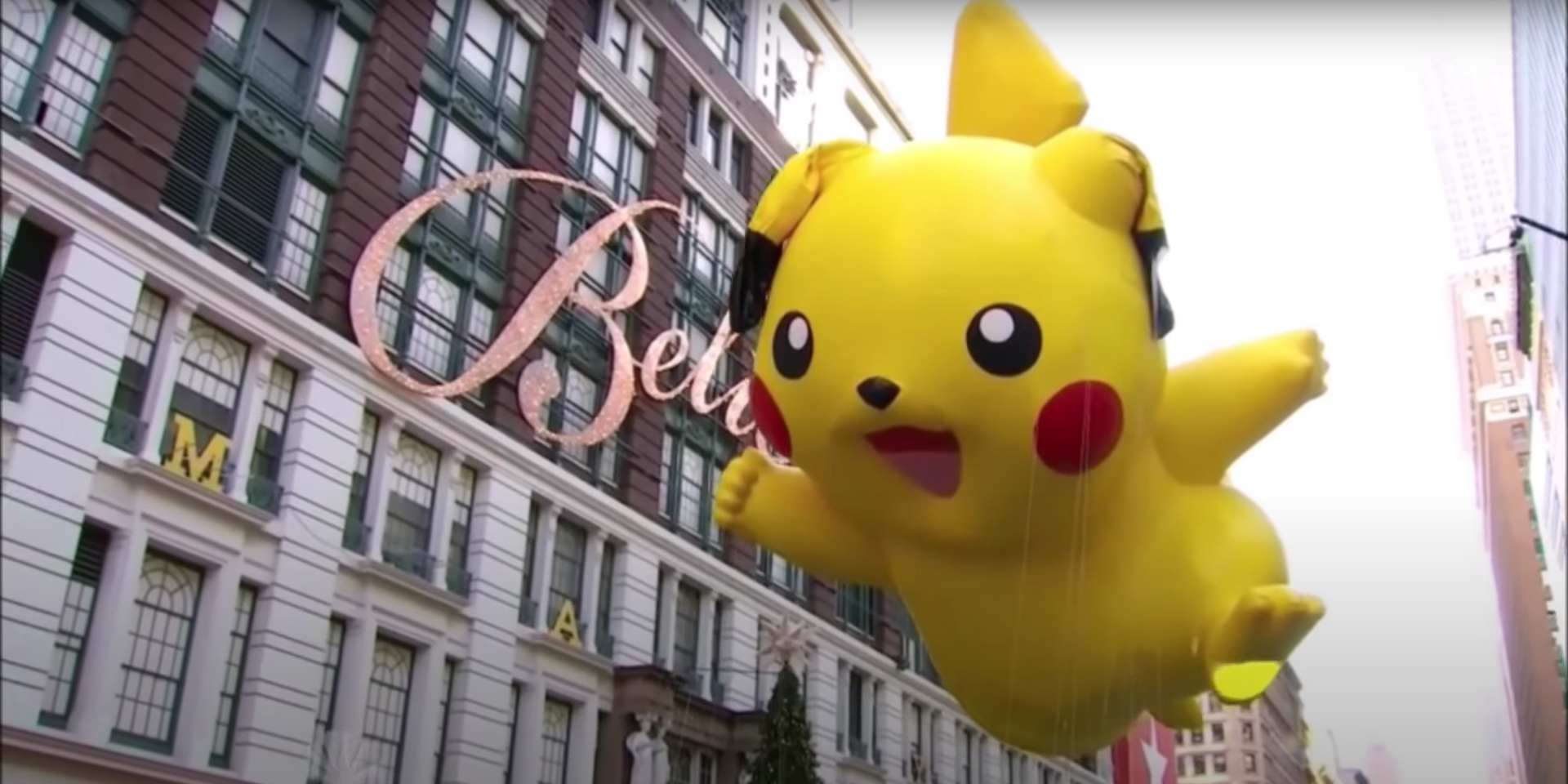Pikachu in Macy's Thanksgiving Parade