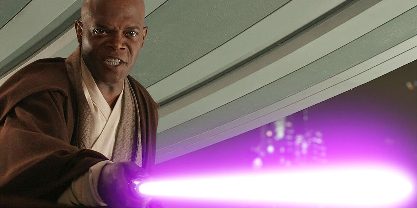 Samuel L. Jackson as Mace Windu in Star Wars: Revenge of the Sith