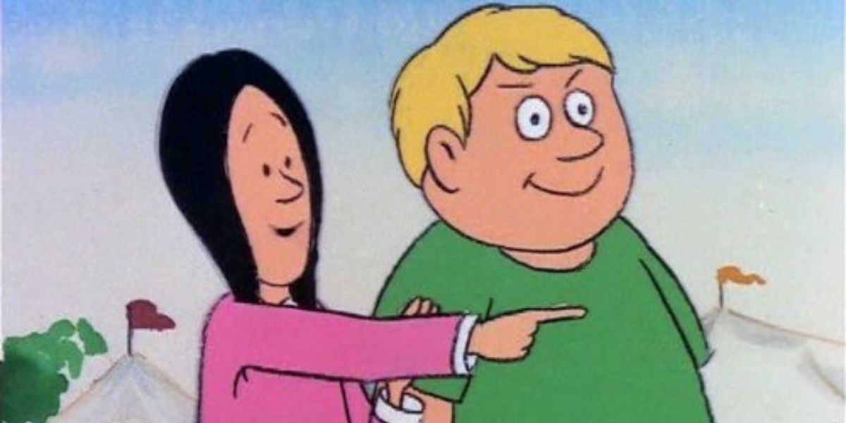 Wednesday and Pugsley in 1973 animated series The Addams Family