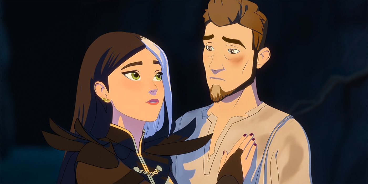 Claudia et Viren dans Le Prince Dragon Saison 4