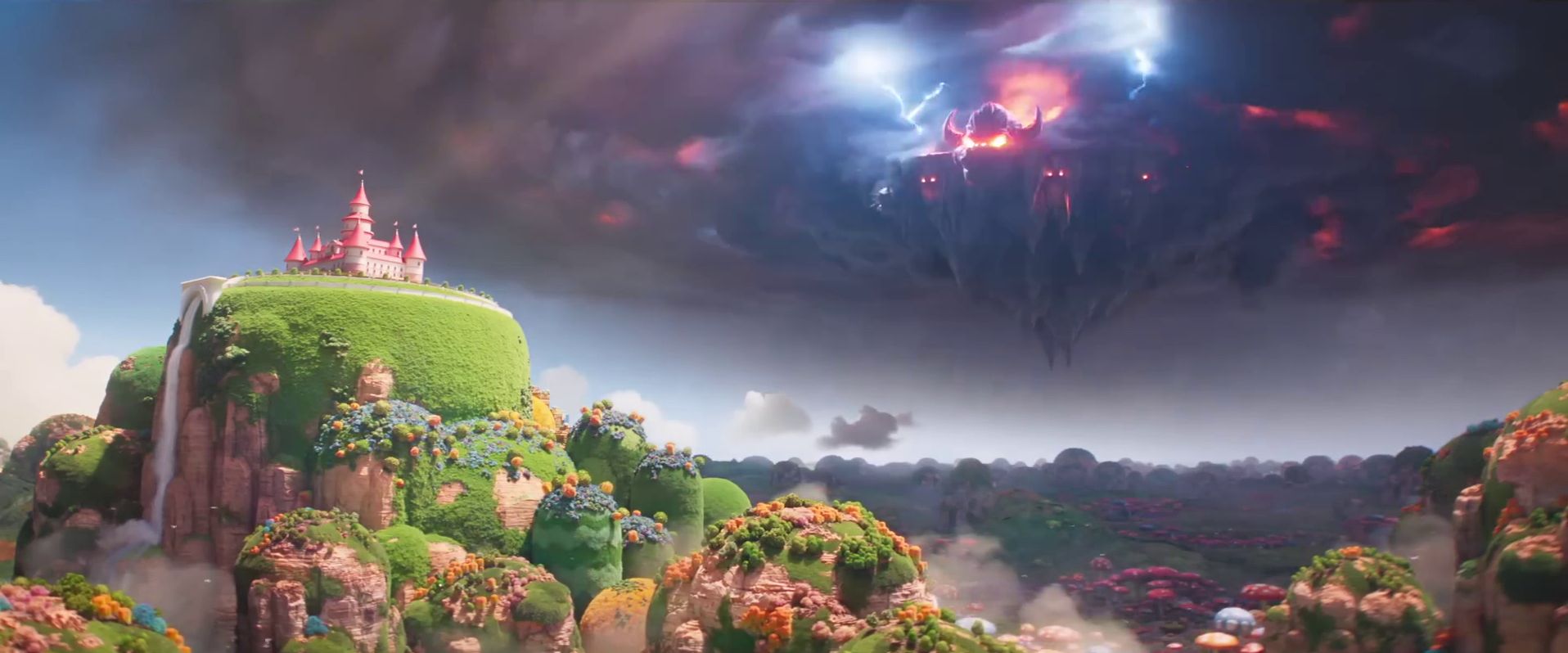 Mushroom Kingdom Bowser Flying Castle Super Mario Bros. Movie