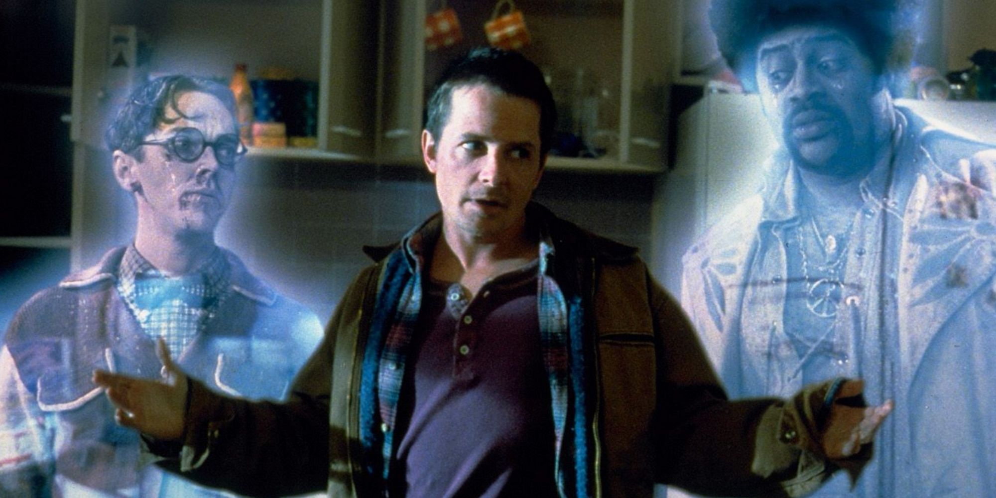 Frank with the ghosts of Stuart and Cyrus in 'The Frighteners' 