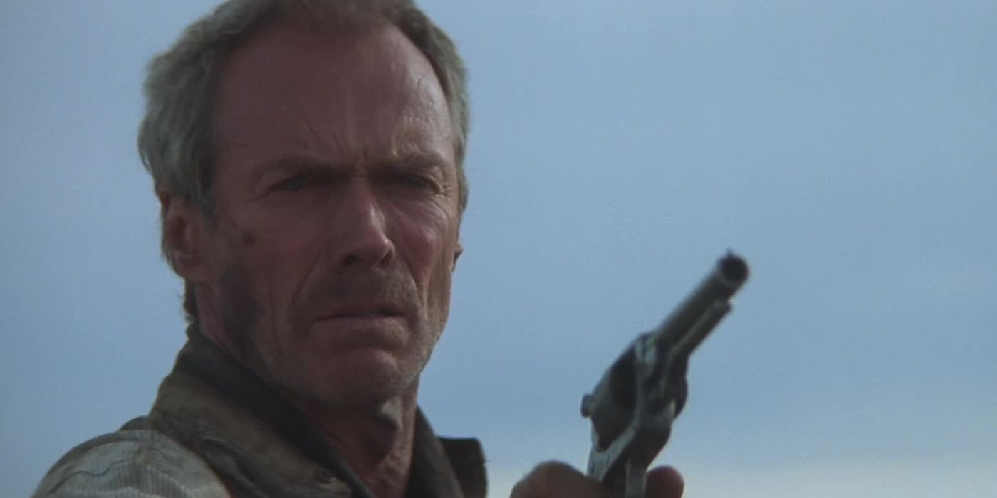 Clint Eastwood dans le rôle de William Munny dans 'Unforgiven'.