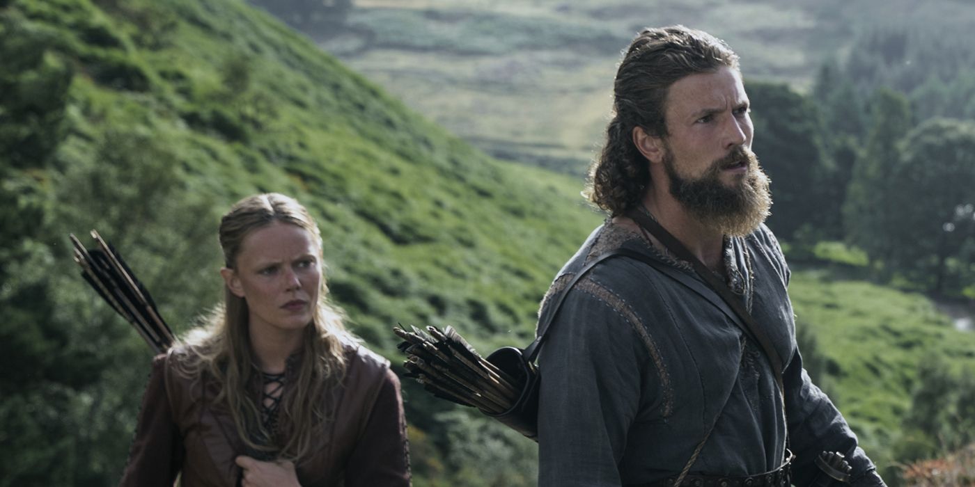 Leo Suter como Harald Sigurdsson e Frida Gustavsson como Freydís Eiríksdóttir em Vikings: Valhalla Temporada 2