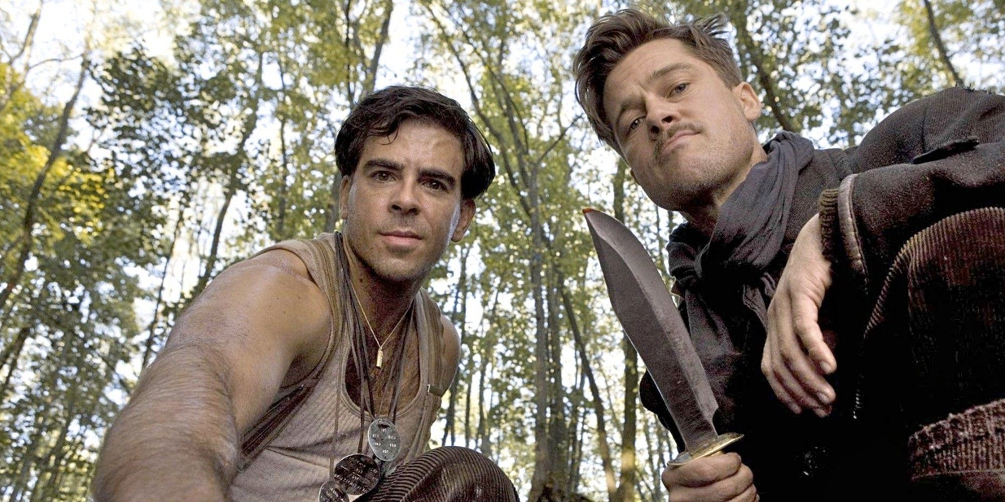 Brad Pitt and Zachary Quinto in 'Inglorious Basterds'