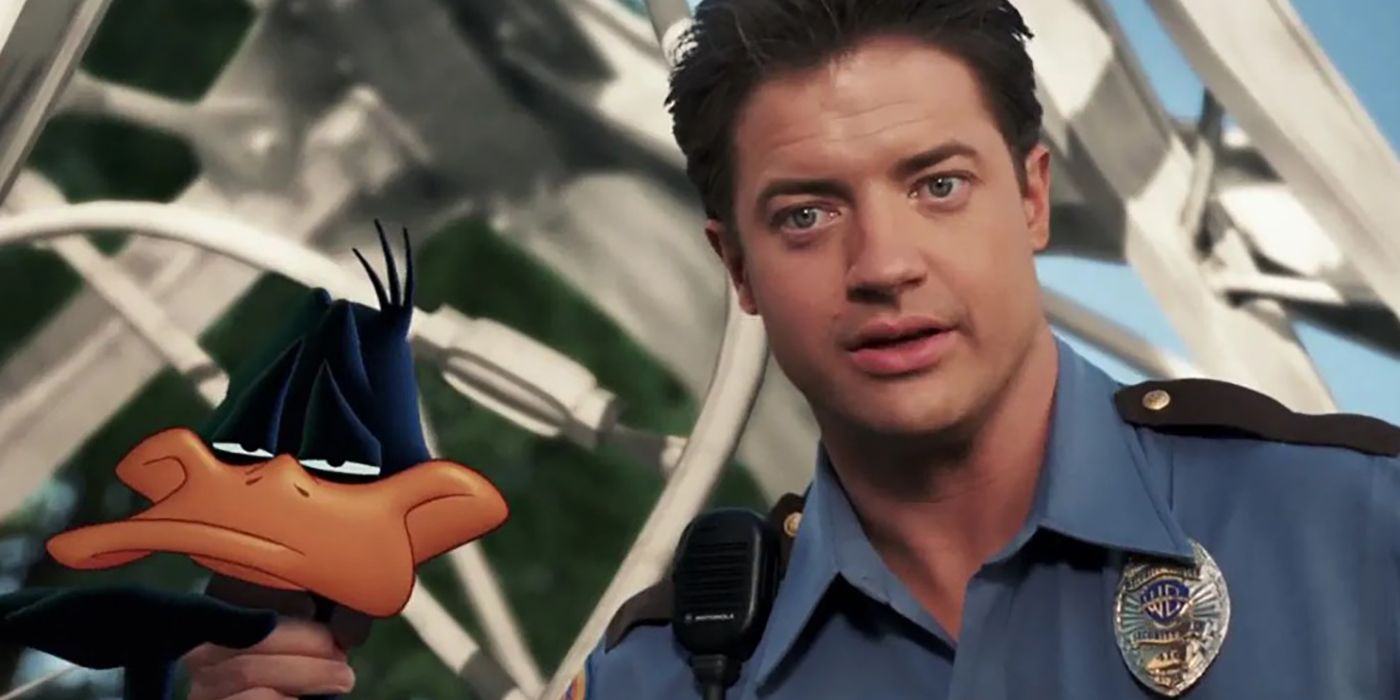 Brendan Fraser and Daffy Duck