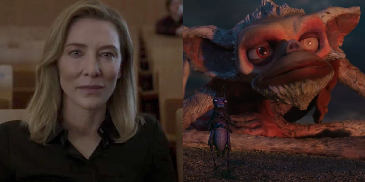 Cate Blanchett side-by-side with Spazzatura in Guillermo del Toro's Pinocchio
