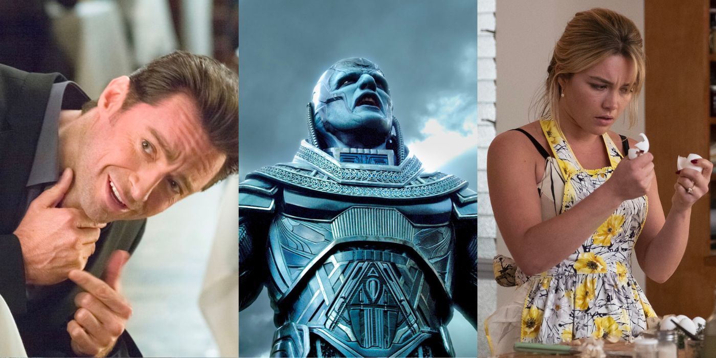 Characters from Movie 43, X-Men Apocalypse, and Dont Worry Darling