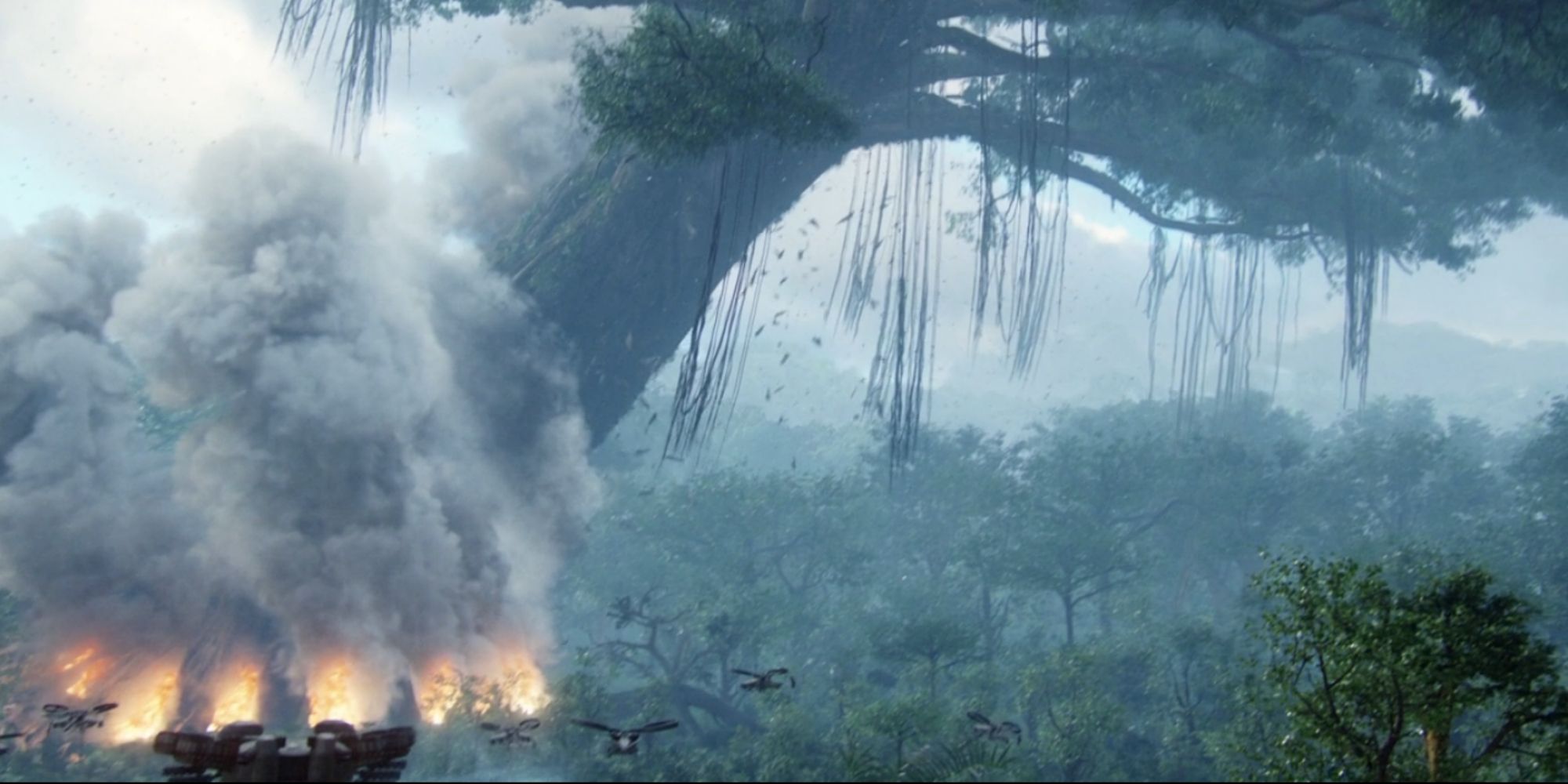 Hometree's destruction in Avatar