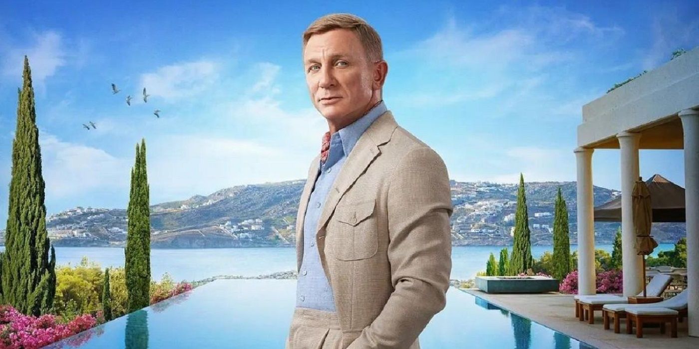 Daniel Craig as Benoit Blanc in a poster for Glass Onion