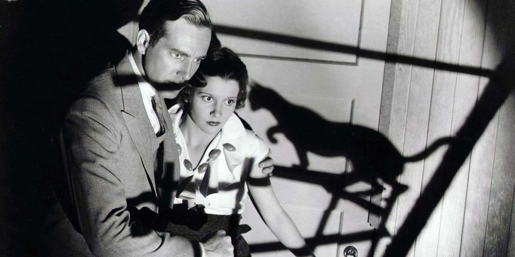 David Manners e Julie Bishop por 'O Gato Preto' (1934)