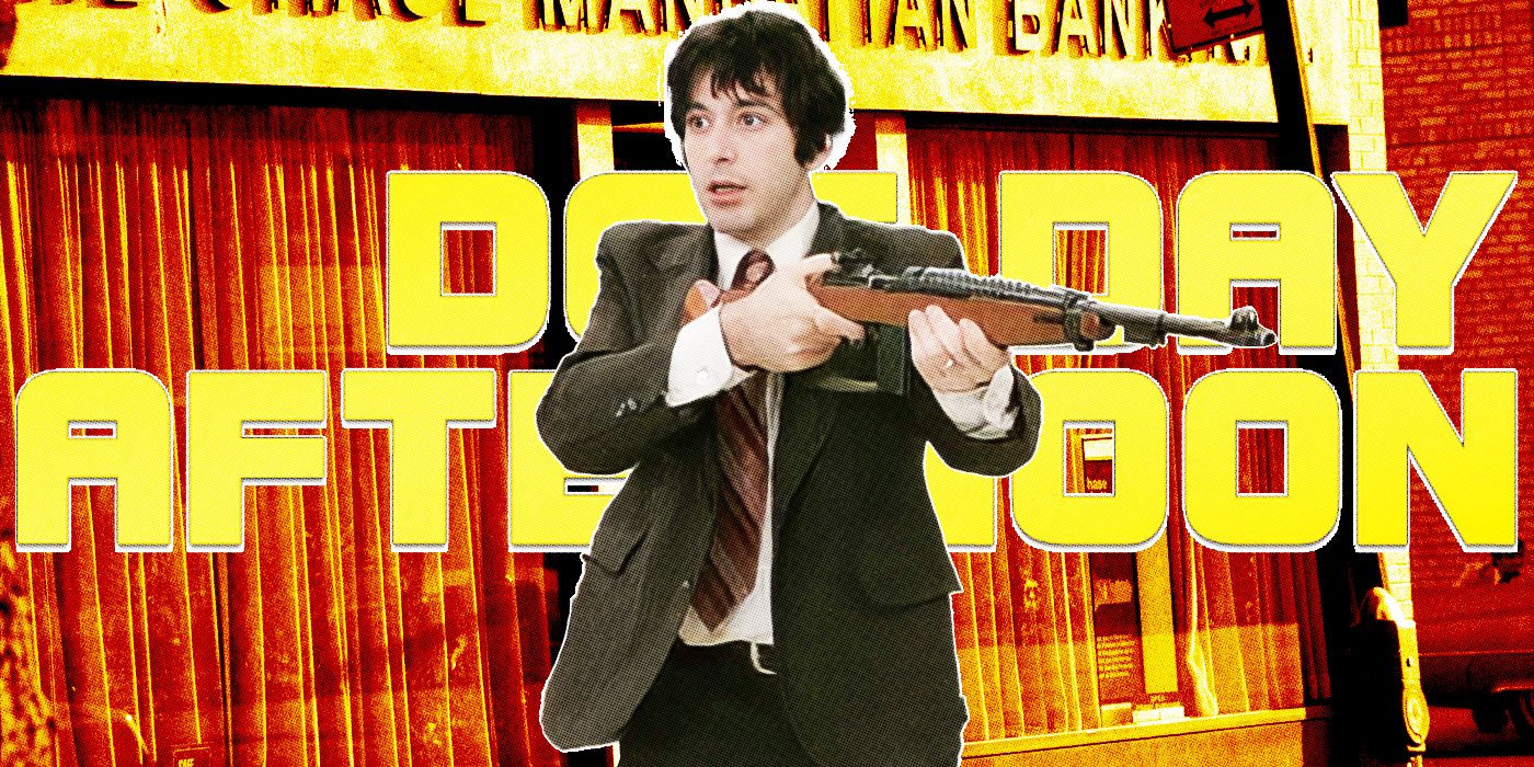 Custom image of Al Pacino in Dog Day Afternoon against a yellow and red background