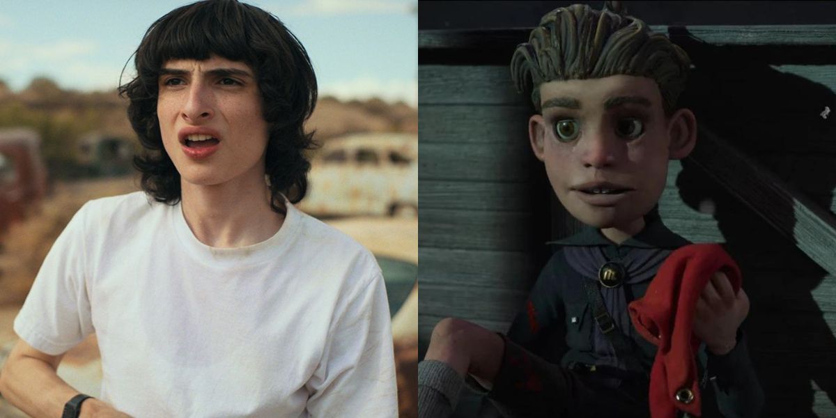 Finn Wolfhard side-by-side with Candlewick in Guillermo del Toros Pinocchio
