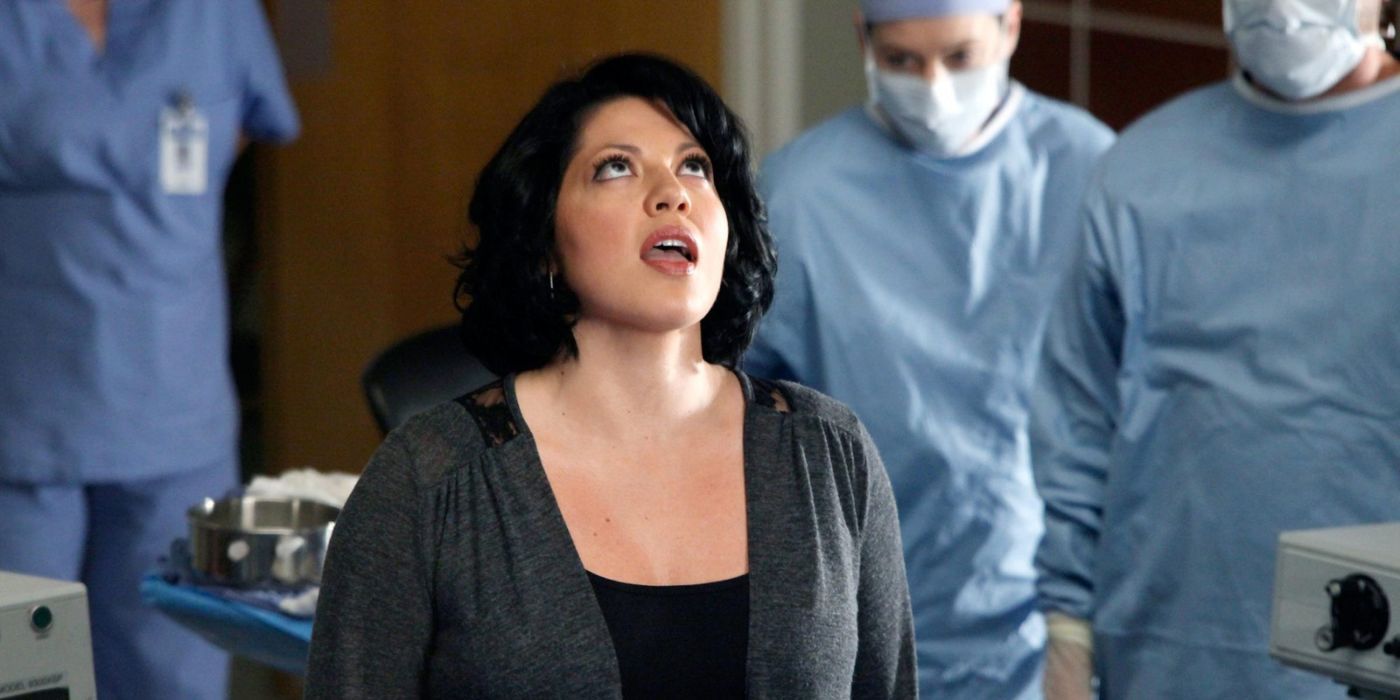 Sara Ramirez as Callie Torres singing in the Grey's Anatomy musical episode