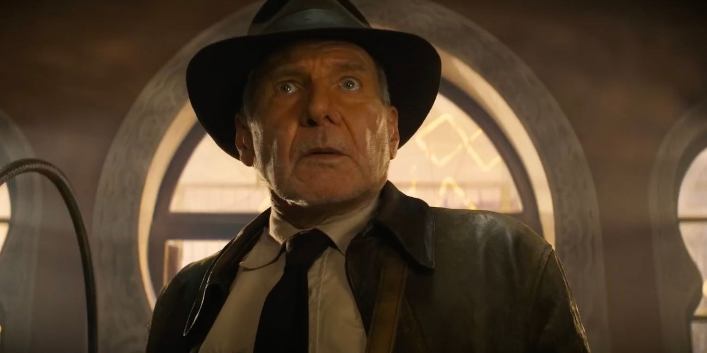 Harrison Ford em Indiana Jones e o Mostrador do Destino