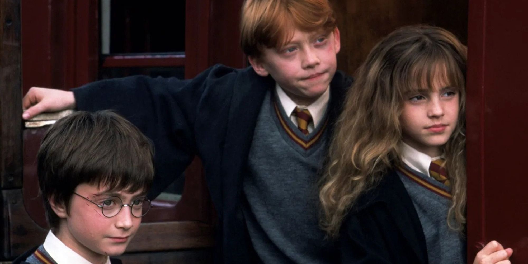 Era Harry, Rony e Hermione 