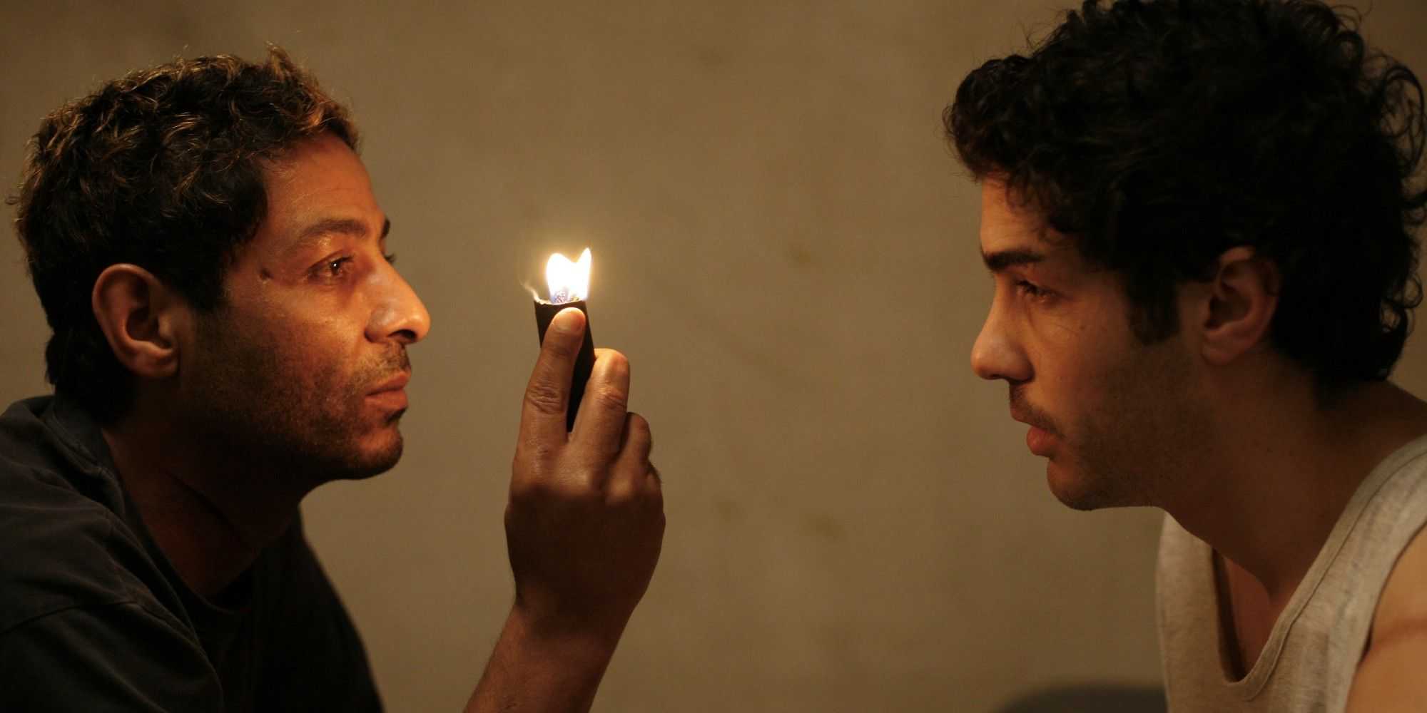 Hichem Yacoubi and Tahar Rahim in 'Un prophète'