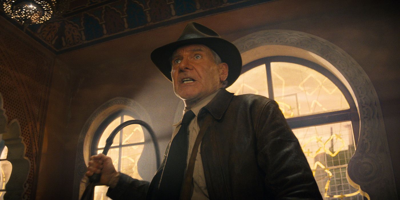 Harrison Ford como Indiana Jones em 'Indiana Jones e o Mostrador do Destino'
