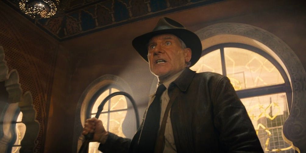 Harrison Ford as Indiana Jones in Indiana Jones and the Wheel of Fortune
