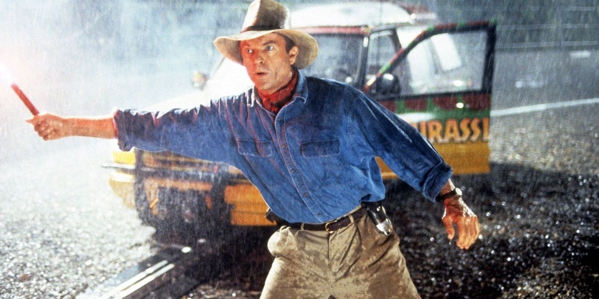 Sam Neill as Alan Grant in Steven Spielberg's 1993 Jurassic Park 