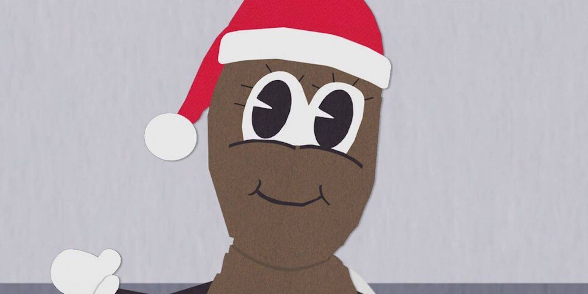 T-shirt Mr. Hankey The Christmas Poo - Coton Gris, Coupe Classique, Manches Courtes
