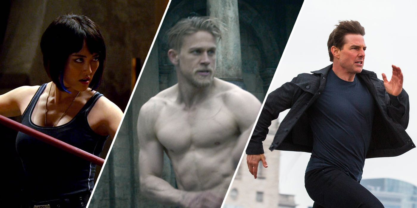 Rinko Kikuchi in Pacific Rim, Charlie Hunnam in King Arthur and Tom Cruise in Mission: Impossible Fallout