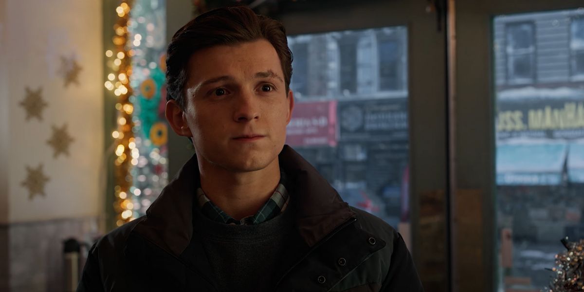 Peter Parker rend visite à MJ et Ned dans un café dans Spider-Man : No Way Home.