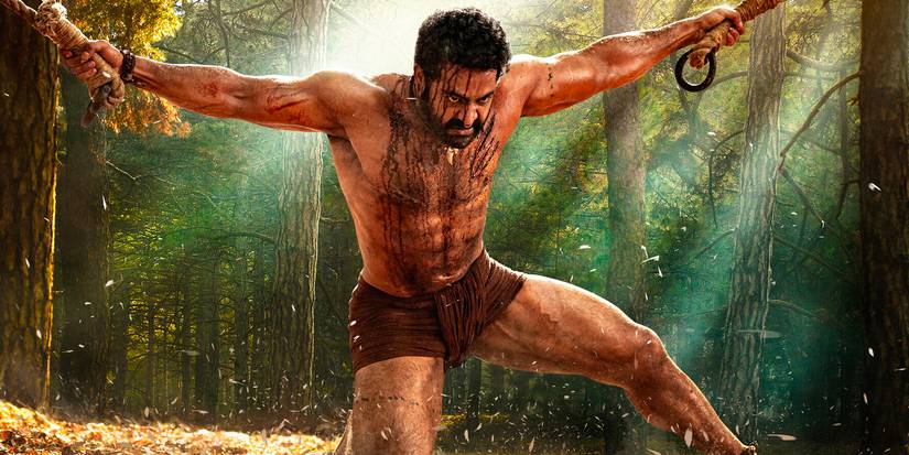 A man in his underwear in chains in RRR