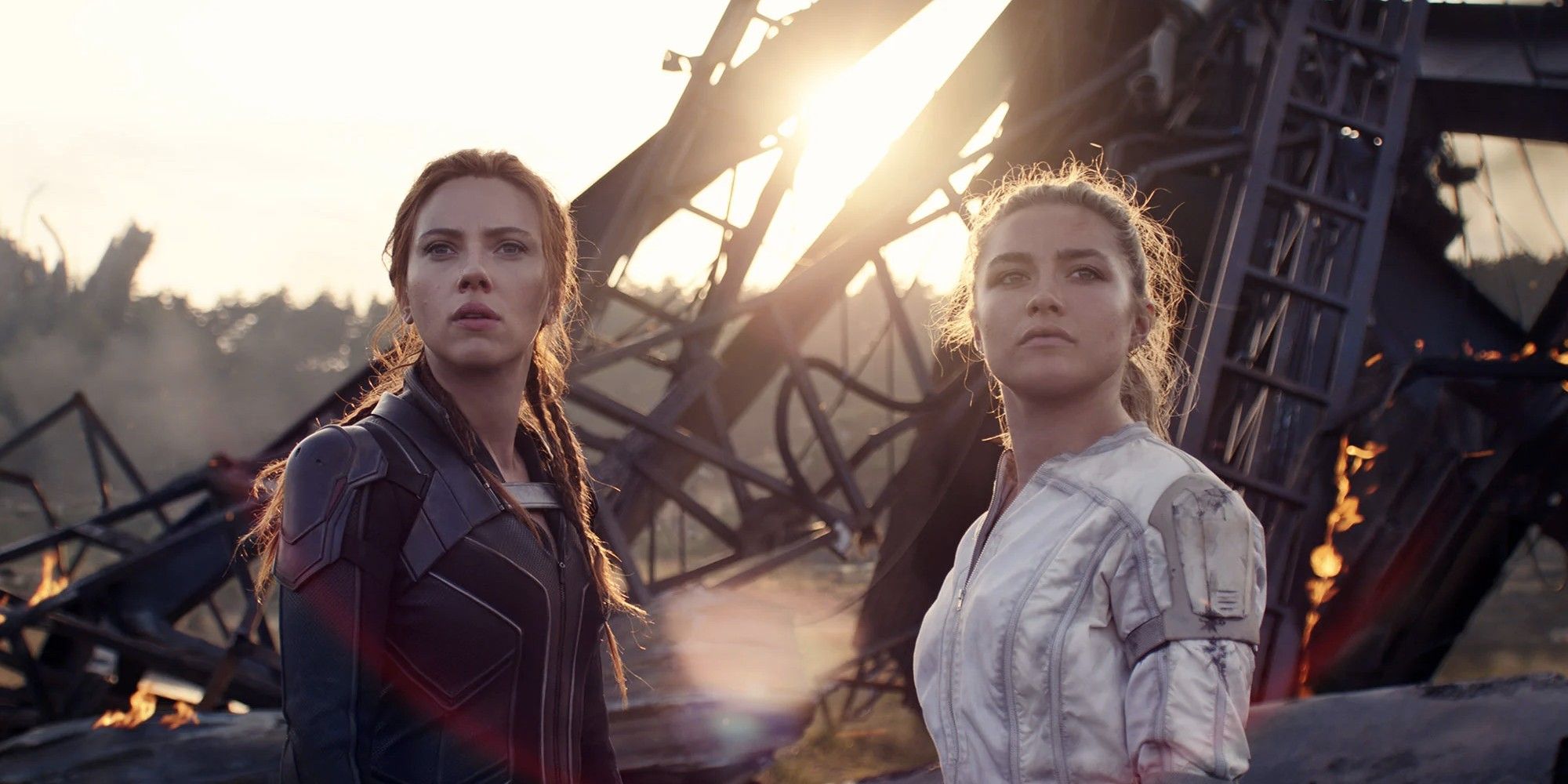 Scarlet Johansson and Florence Pugh in 'Black Widow'