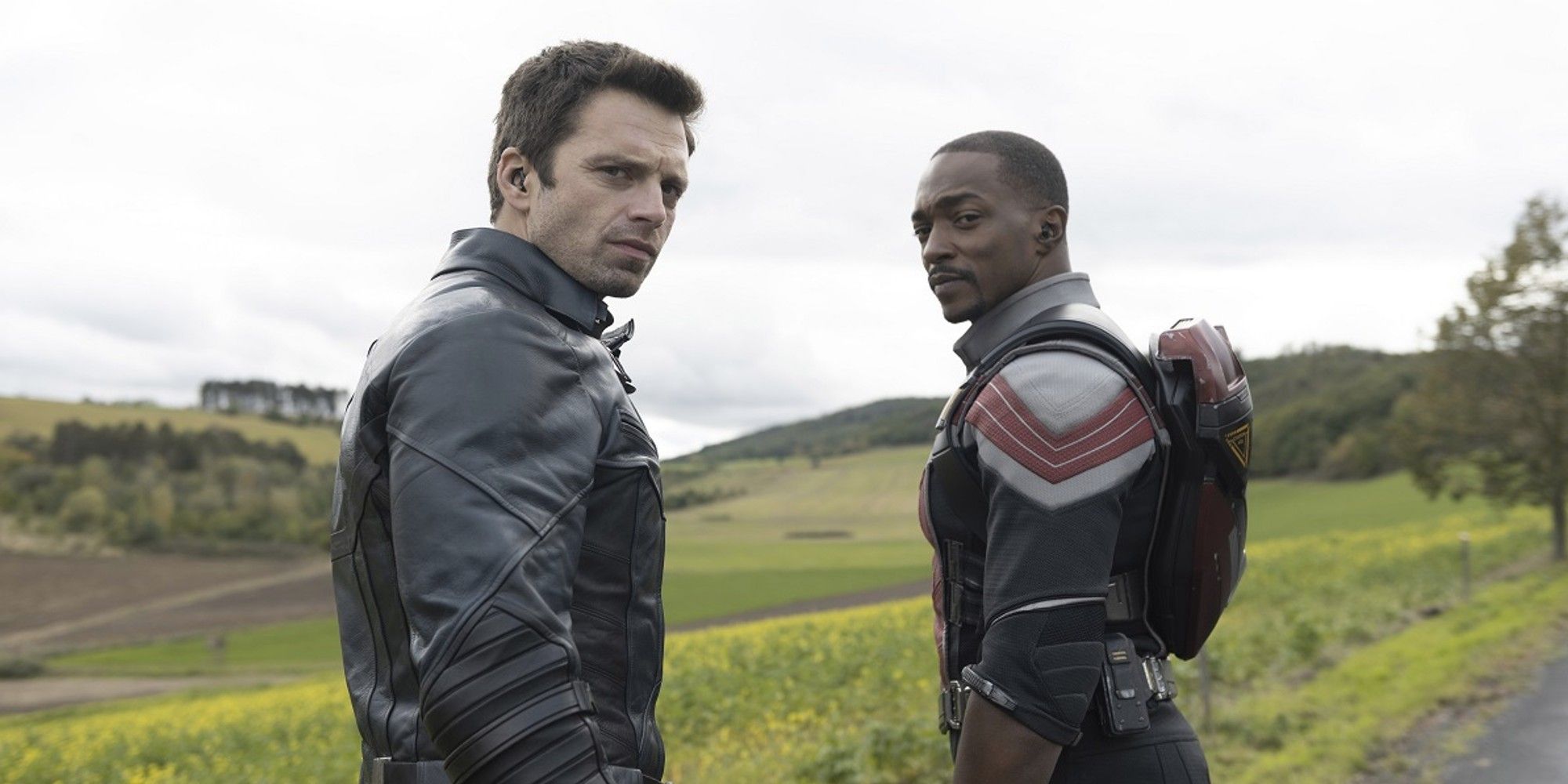 Sebastian Stan and Anthony Mackie in The Falcon and the Winter Soldier