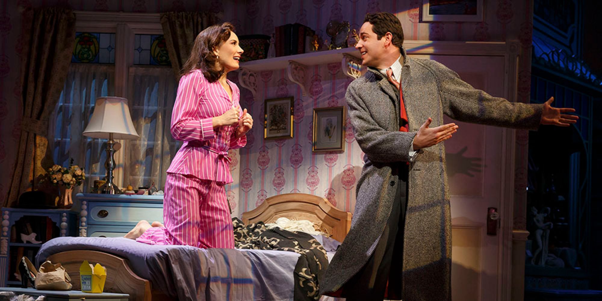 Laura Benanti and Zachary Levi as Amalia and Georg in 'She Loves Me'