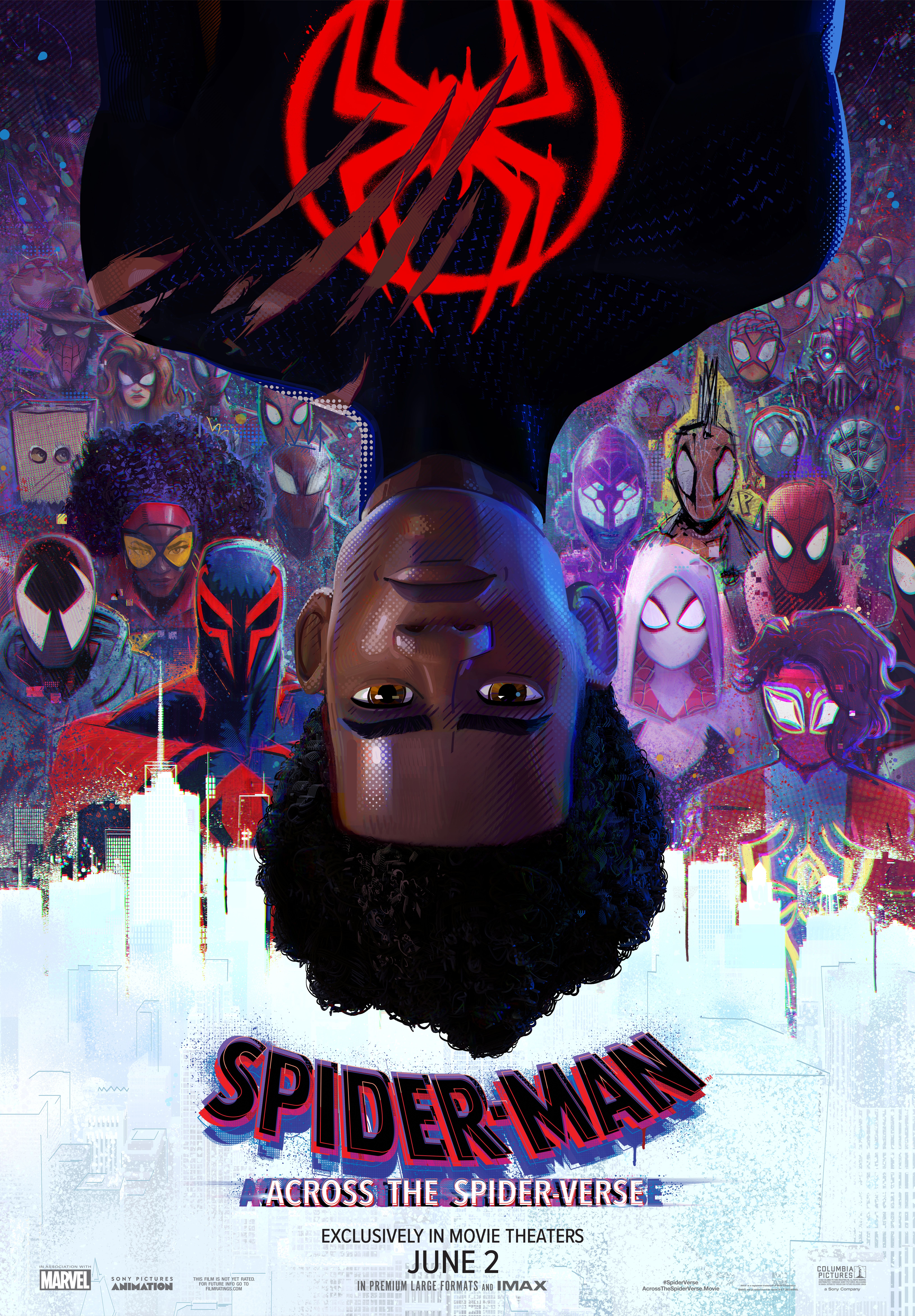 Miles Morales in Spider-man: Across the Spider-verse poster