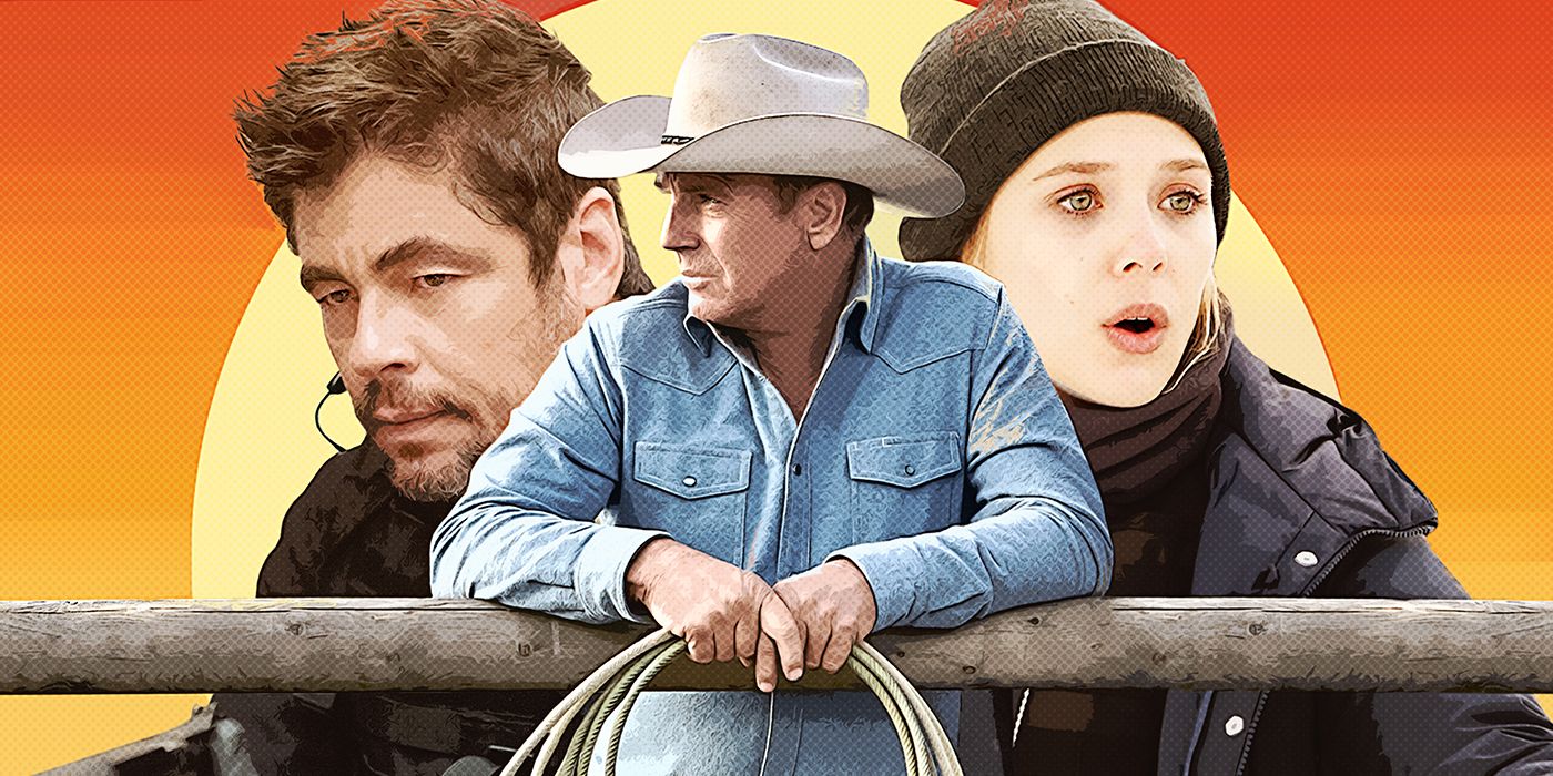 Benicio del Toro, Kevin Costner e Elizabeth Olsen em projetos de Taylor Sheridan