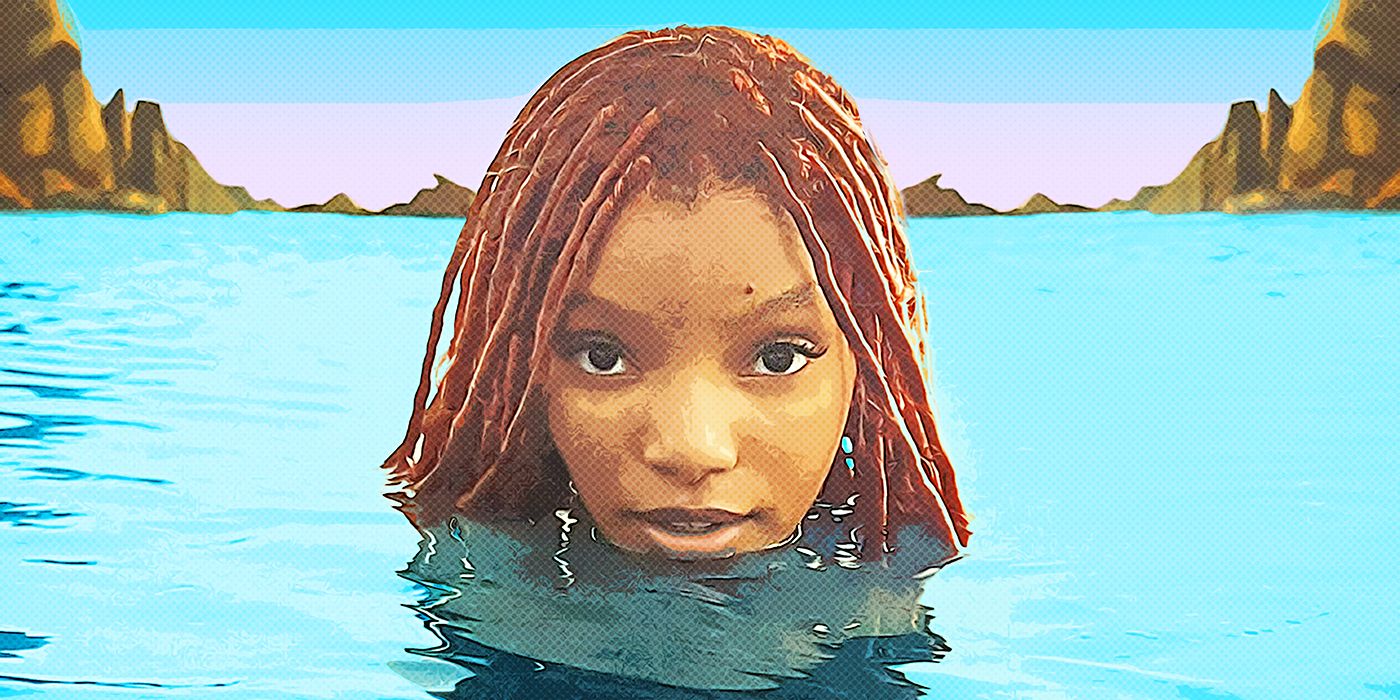 Halle Bailey as Ariel underwater